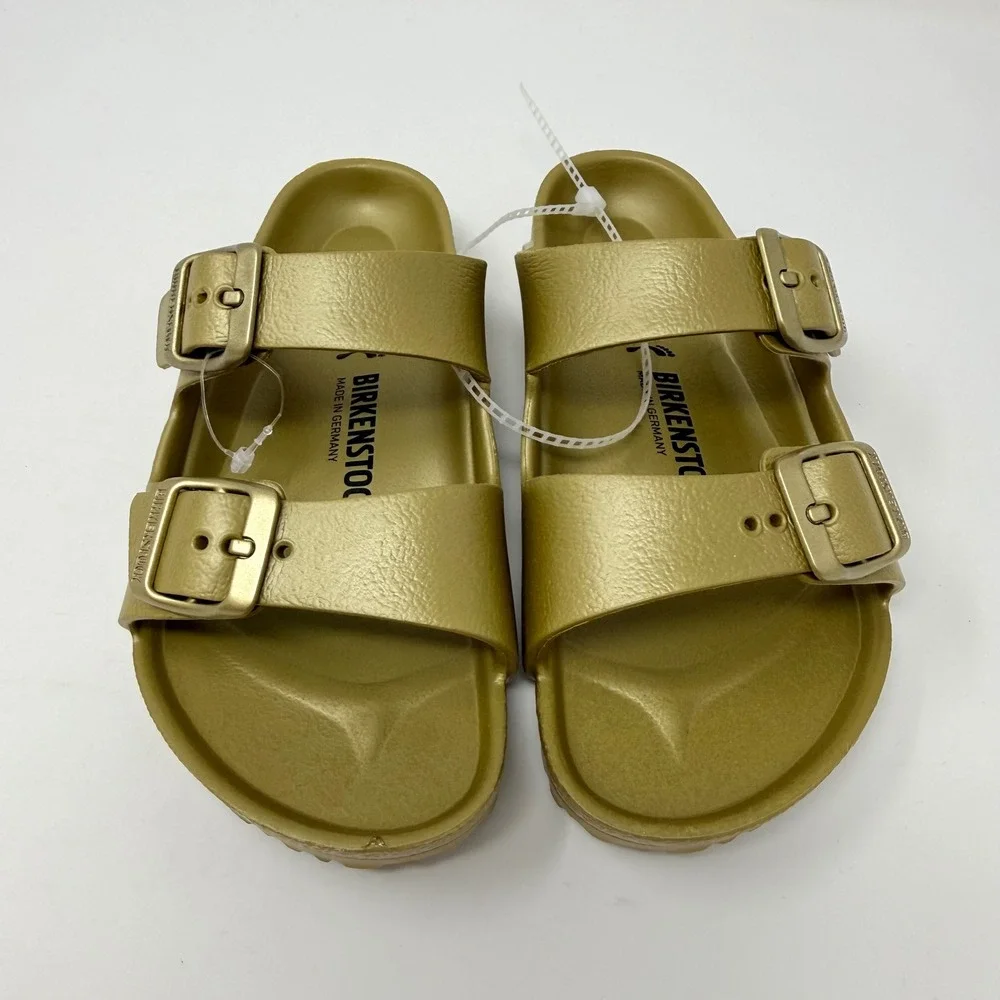Birkenstock Arizona Youth EU 31 US 13-13.5 EVA Gold Sandals Waterproof NEW